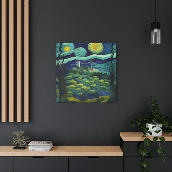 Forest Post-Impressionism Art Matte Canvas Print Forest Post-Impressionism Art Matte Canvas Print