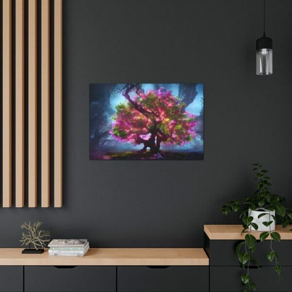 The Luminating Tree Canvas brings life to your living room. The Luminating Tree Canvas brings life to your living room.
