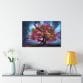 A Luminating Tree Canvas artwork in a living room.