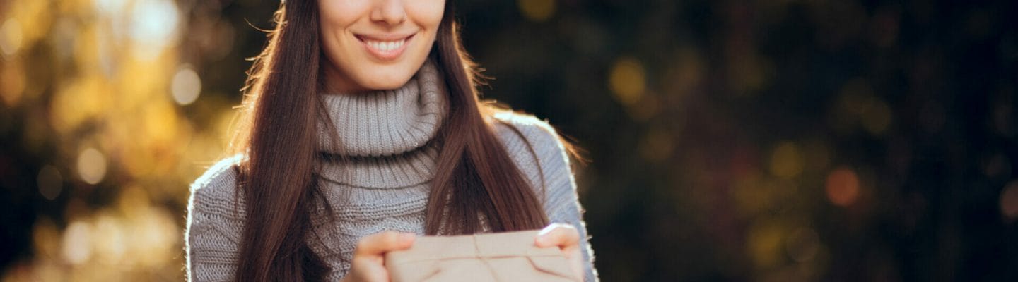 A Girl Give a Personalized Gift