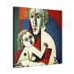 This captivating "Mother's Love Cubism Art Canvas" showcases a person with a child using geometric shapes and bold colors, reminiscent of Picasso's abstract art. The dynamic composition on canvas reflects the innovative spirit of cubism.