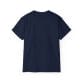 A Bull Dog Face Unisex Ultra Cotton Tee in navy blue is displayed flat, showing the back, against a white background.